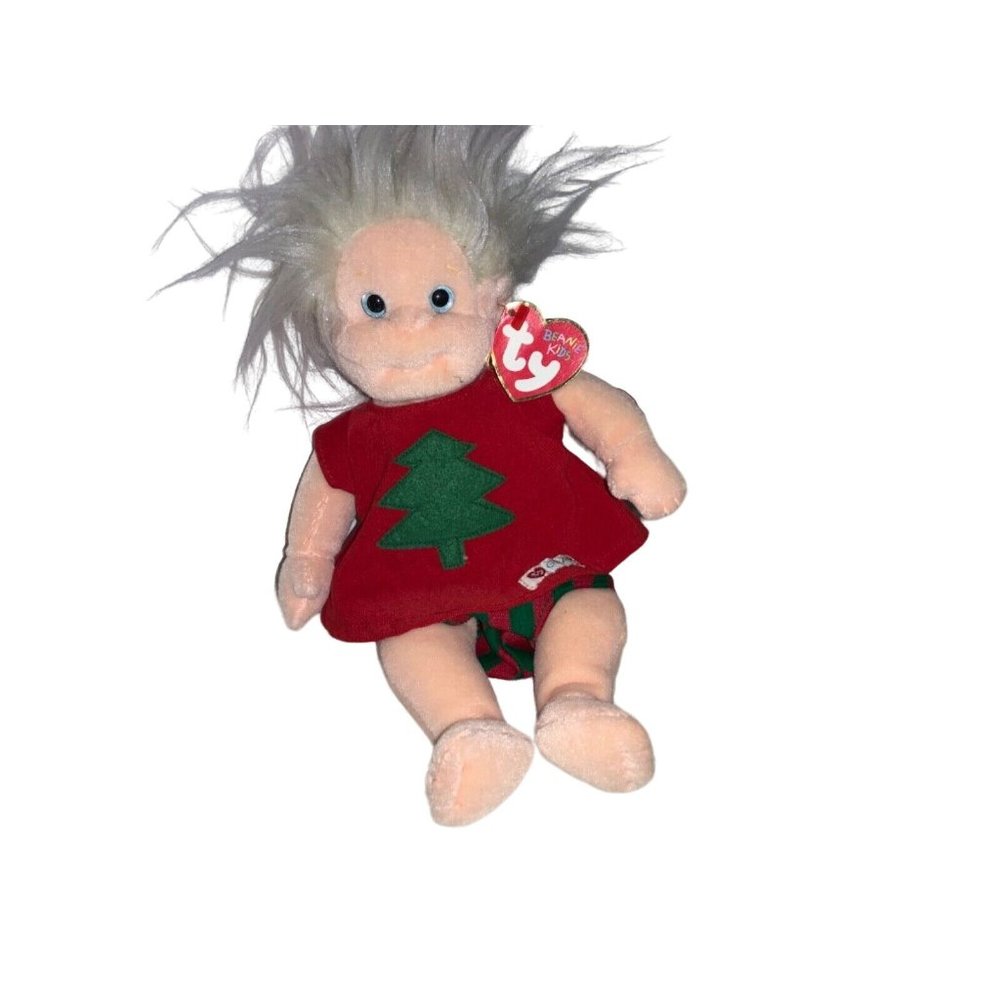 TY “Noelle” Beanie Kids Plush Toy Girl Christmas Tree w/ TAG